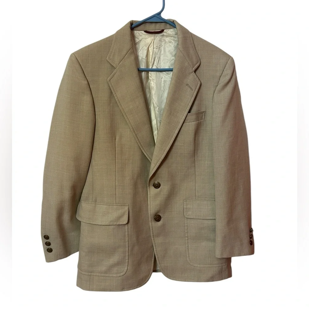 Vintage HART SCHAFFNER & MARX Jack Nicklaus Golden Bear Wool Blazer Size 42R